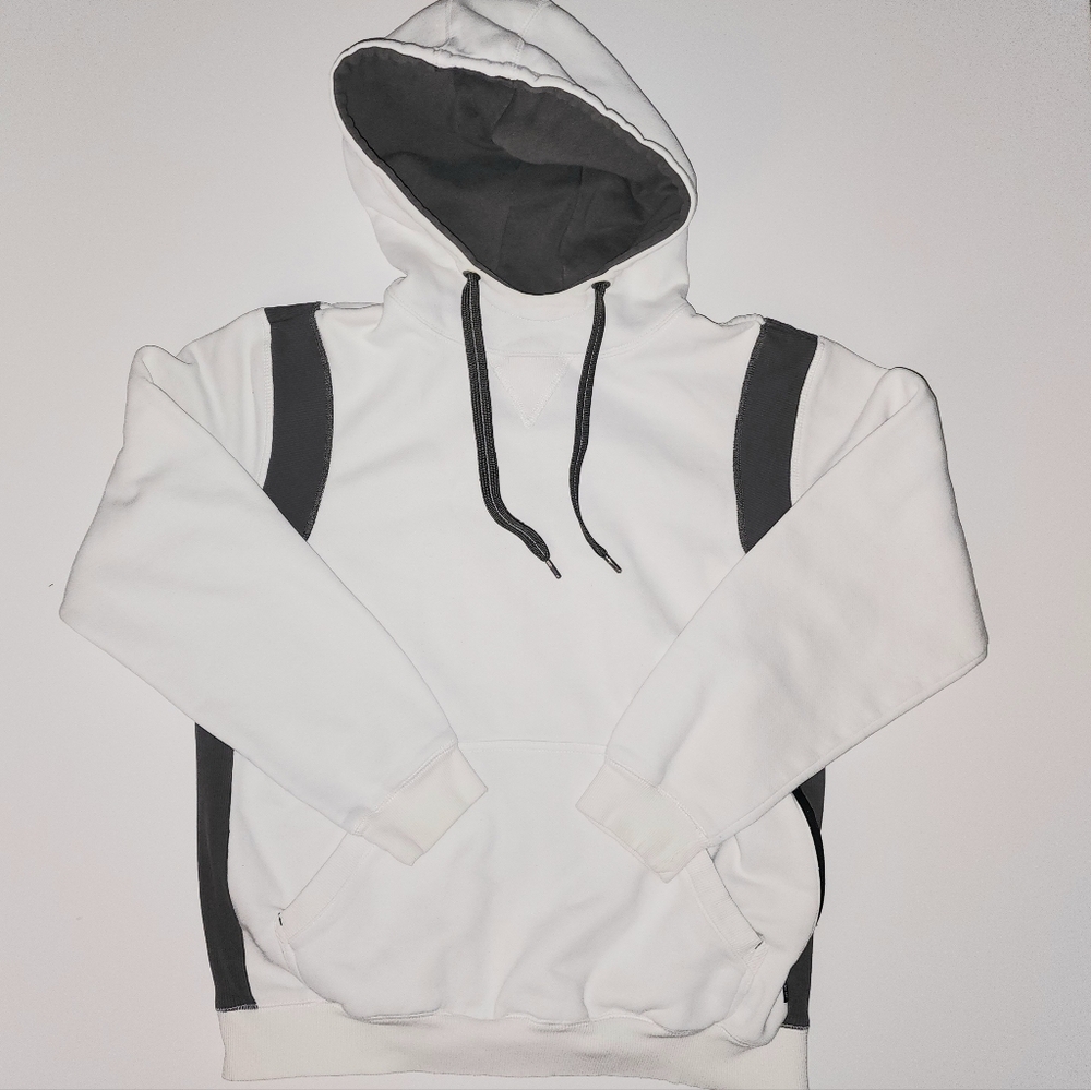 CSG Champs Sports men's size XL white and gray hoodie sweatshirt